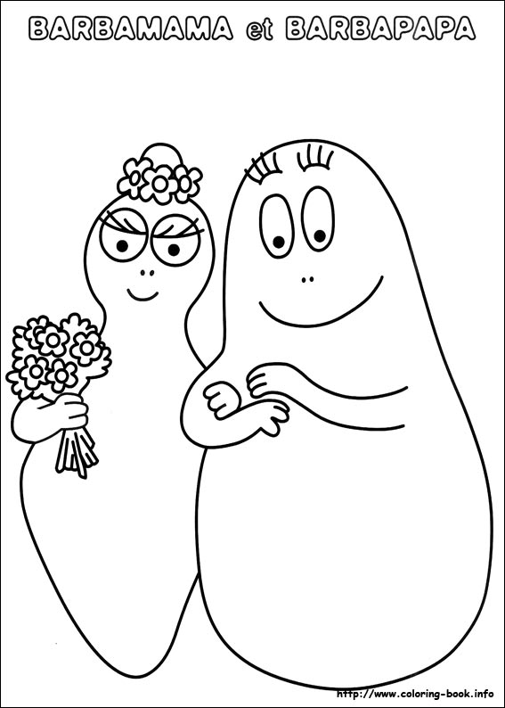 Barbapapa coloring picture