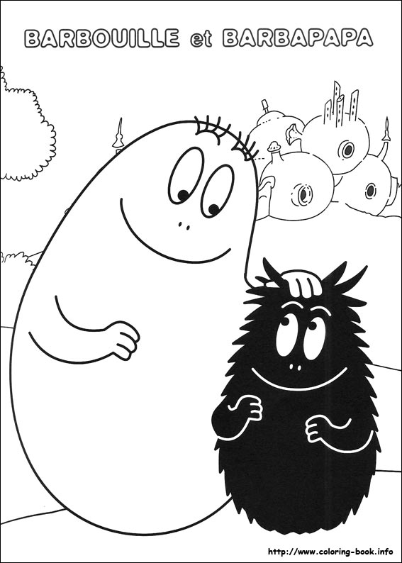 Barbapapa coloring picture