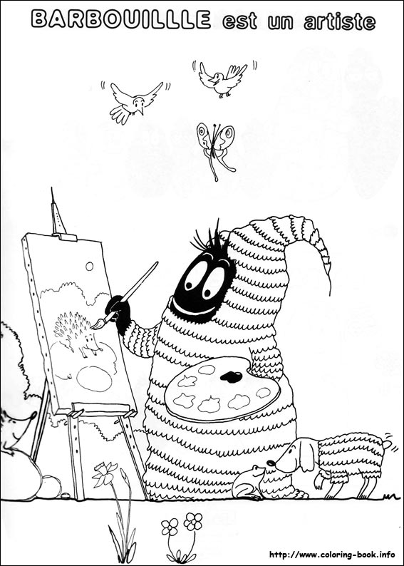 Barbapapa coloring picture