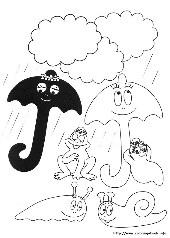 Barbapapa coloring picture