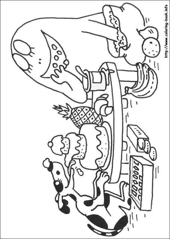 Barbapapa coloring picture