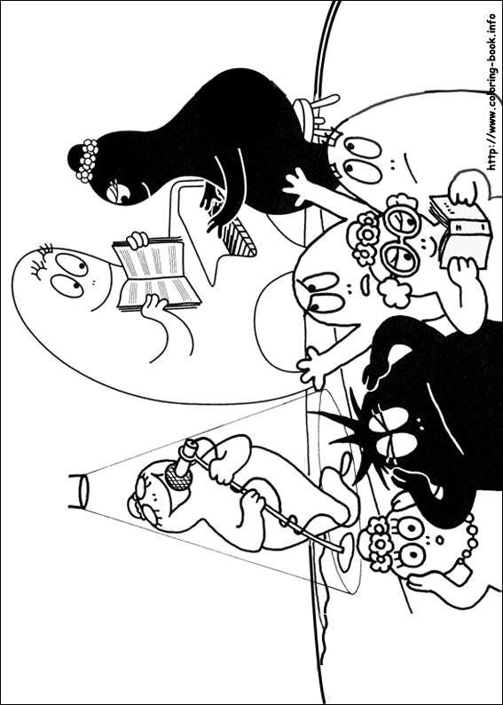 Barbapapa coloring picture