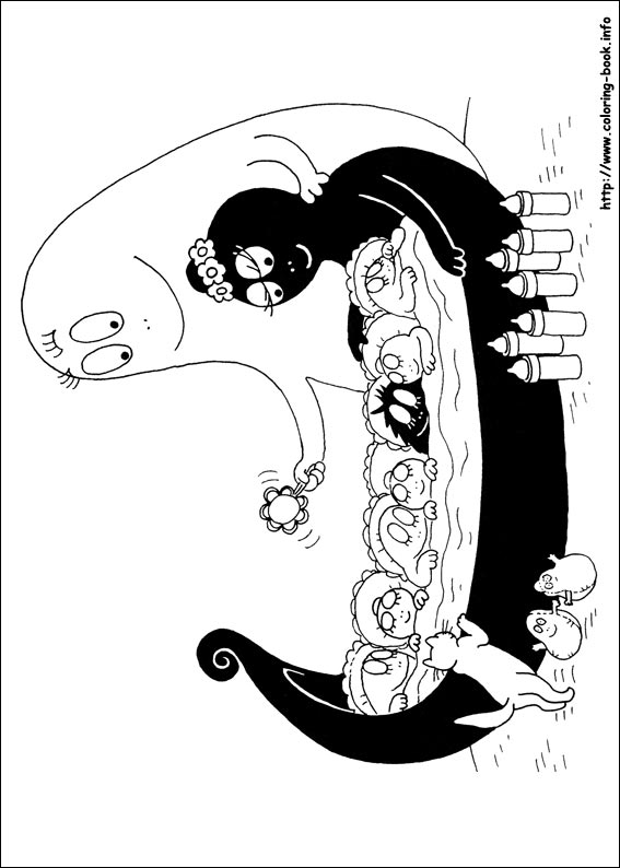 Barbapapa coloring picture