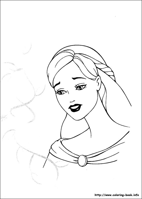 Barbie and the Magic of Pegasus coloring picture