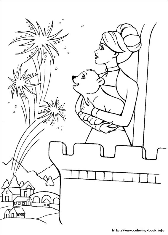 Barbie and the Magic of Pegasus coloring picture