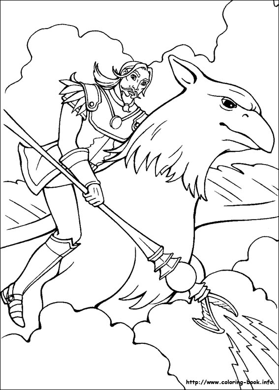 Barbie and the Magic of Pegasus coloring picture