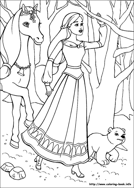 Barbie and the Magic of Pegasus coloring picture