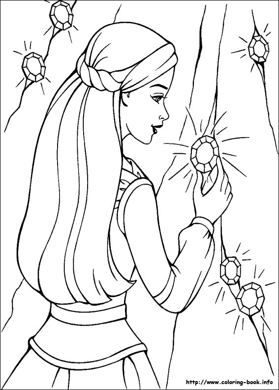 Barbie and the Magic of Pegasus coloring picture