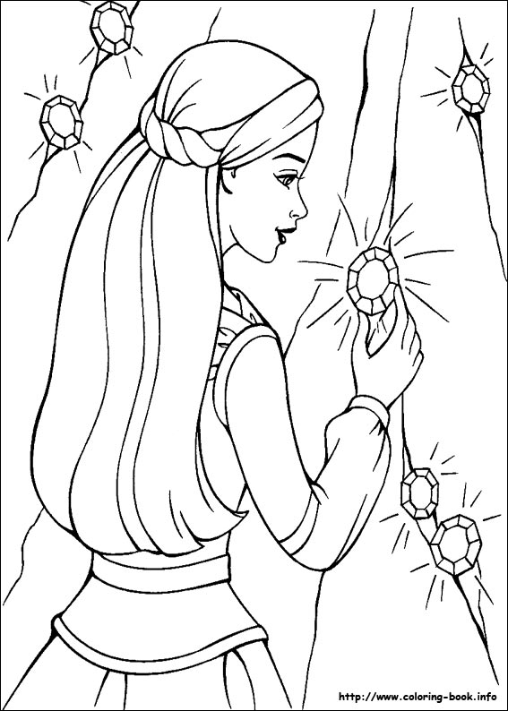 Barbie and the Magic of Pegasus coloring picture