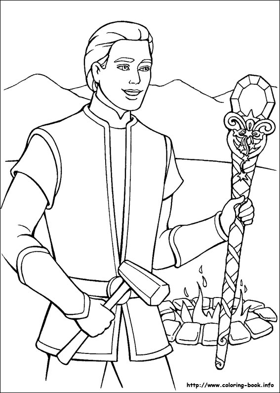 Barbie and the Magic of Pegasus coloring picture