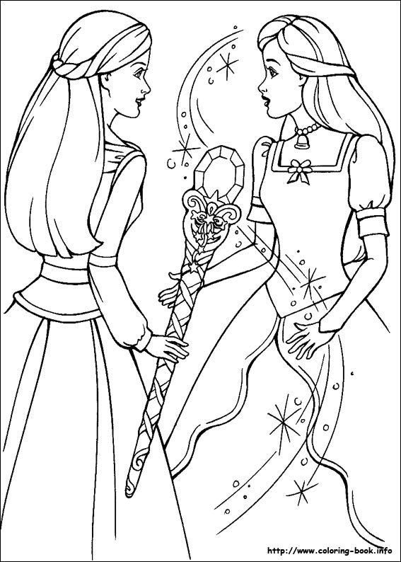Barbie and the Magic of Pegasus coloring picture