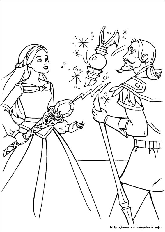 Barbie and the Magic of Pegasus coloring picture