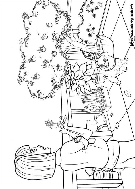 Barbie Thumbelina coloring picture