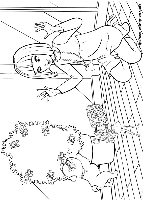 Barbie Thumbelina coloring picture