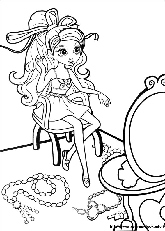 Barbie Thumbelina coloring picture