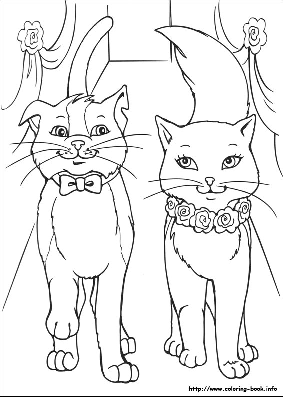 Barbie as the Princess and the Pauper coloring picture