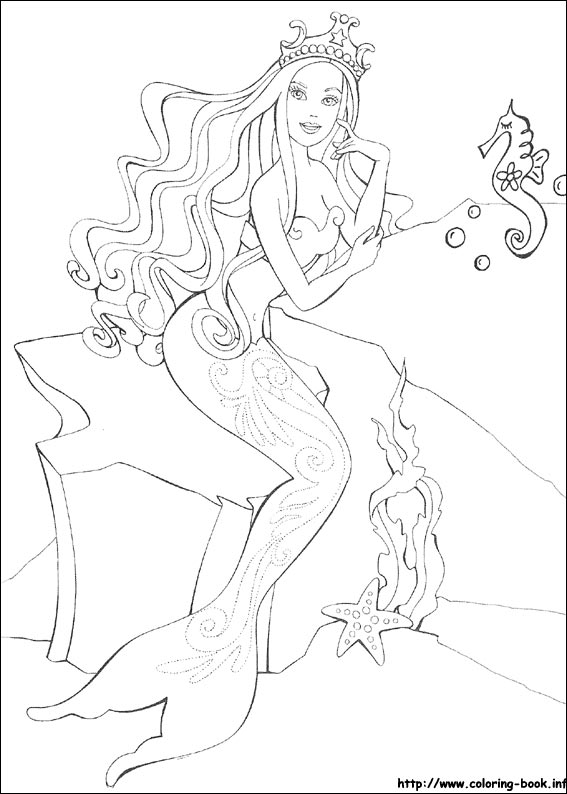 Barbie coloring picture