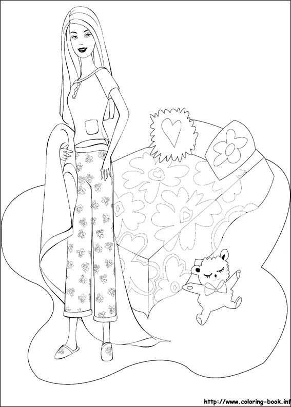 Barbie coloring picture