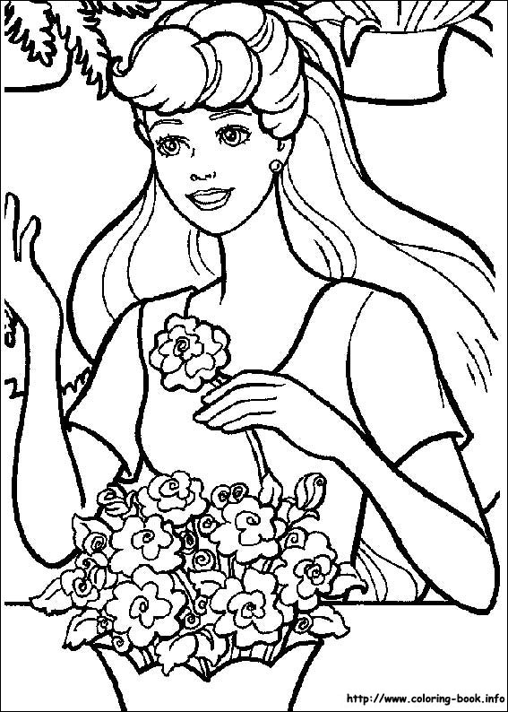 Barbie coloring picture