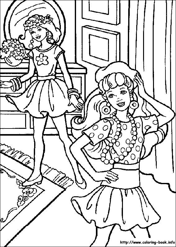 Barbie coloring picture