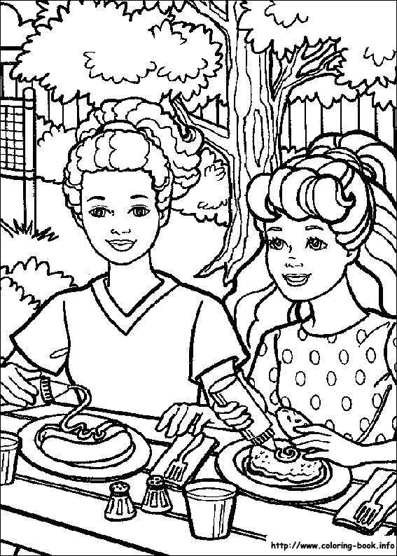 Barbie coloring picture