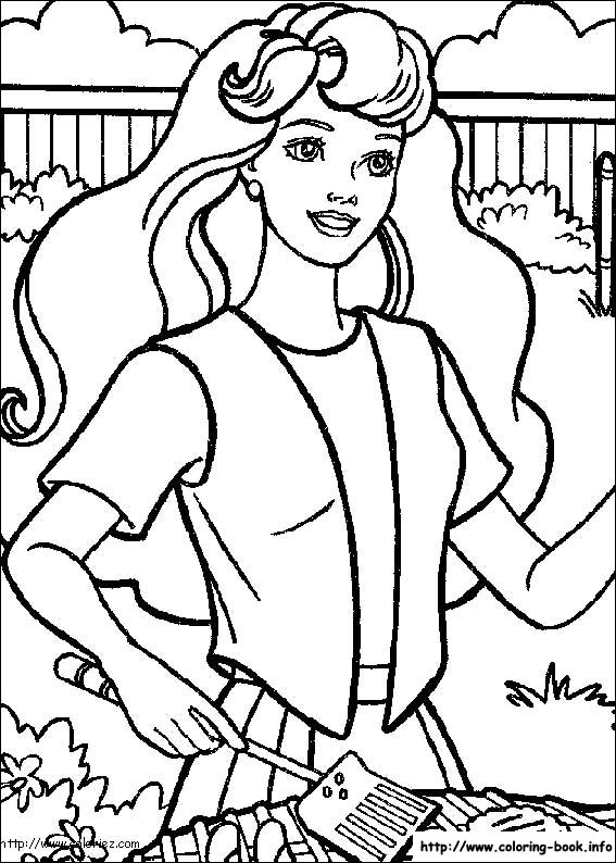 Barbie coloring picture