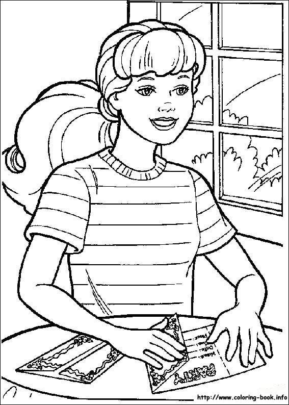 Barbie coloring picture