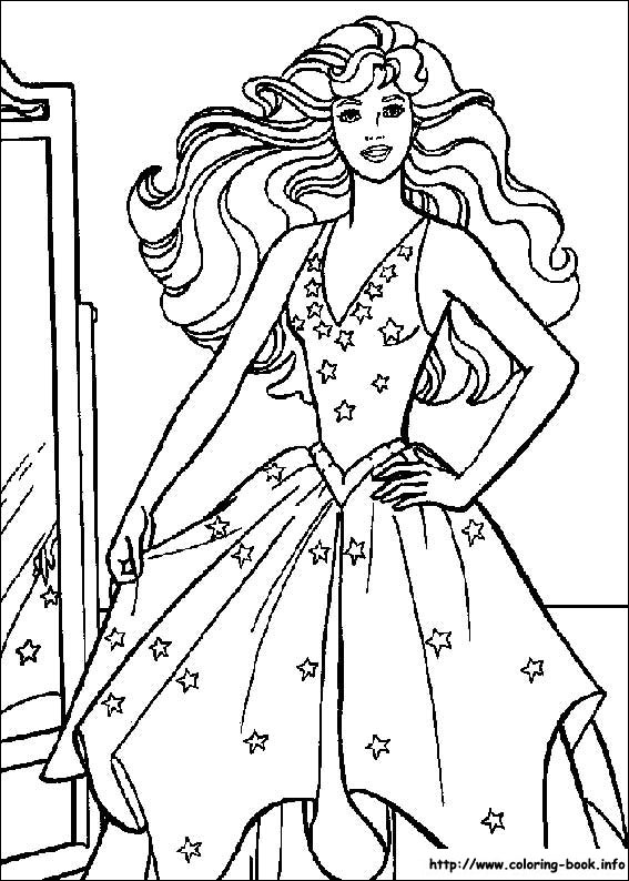 Barbie coloring picture