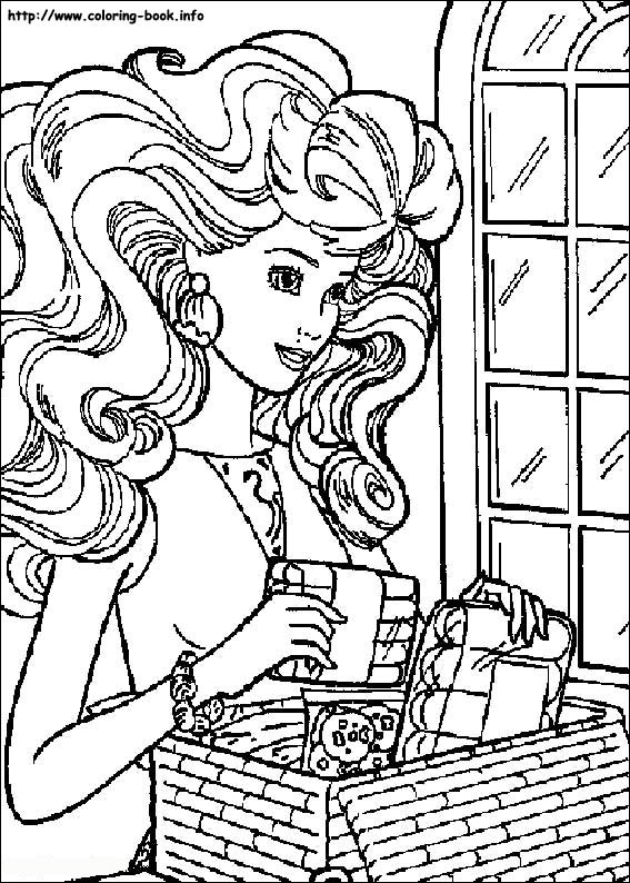 Barbie coloring picture