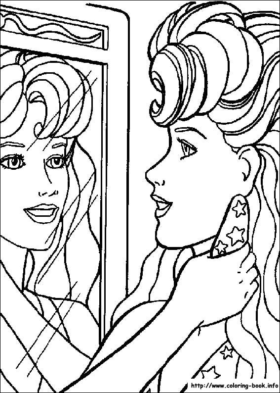 Barbie coloring picture