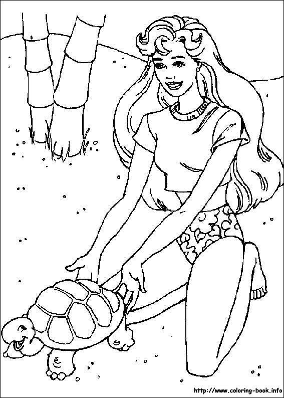 Barbie coloring picture