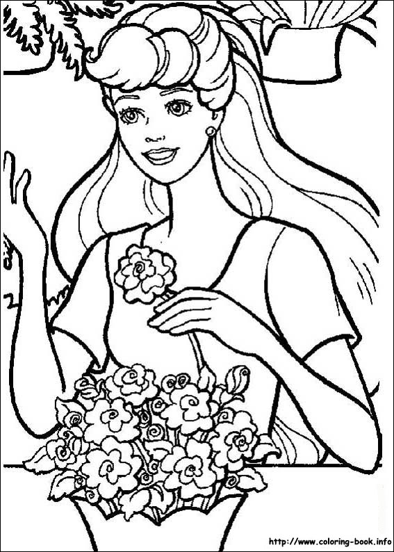 Barbie coloring picture