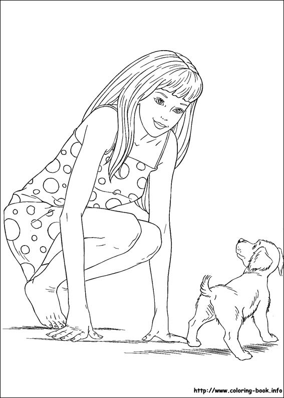 Barbie coloring picture