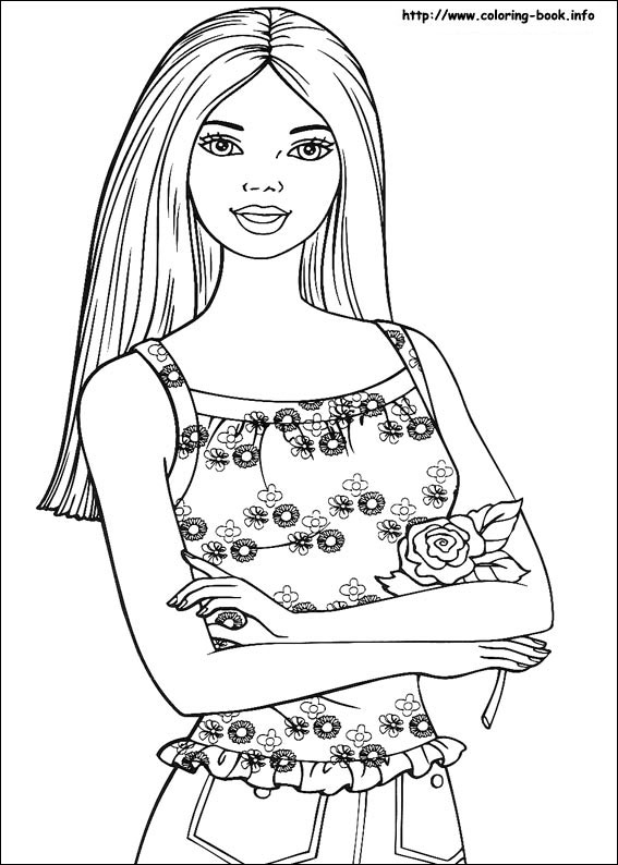 Barbie coloring picture