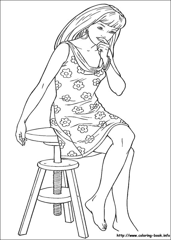 Barbie coloring picture