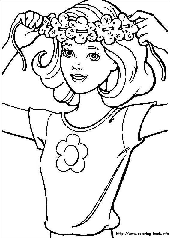 Barbie coloring picture