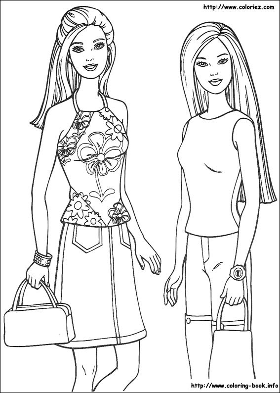 Barbie coloring picture