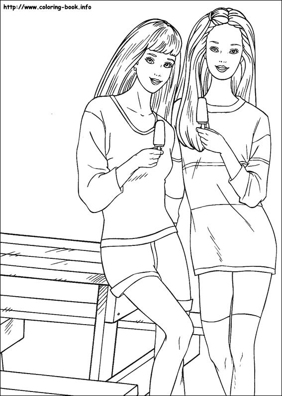 Barbie coloring picture