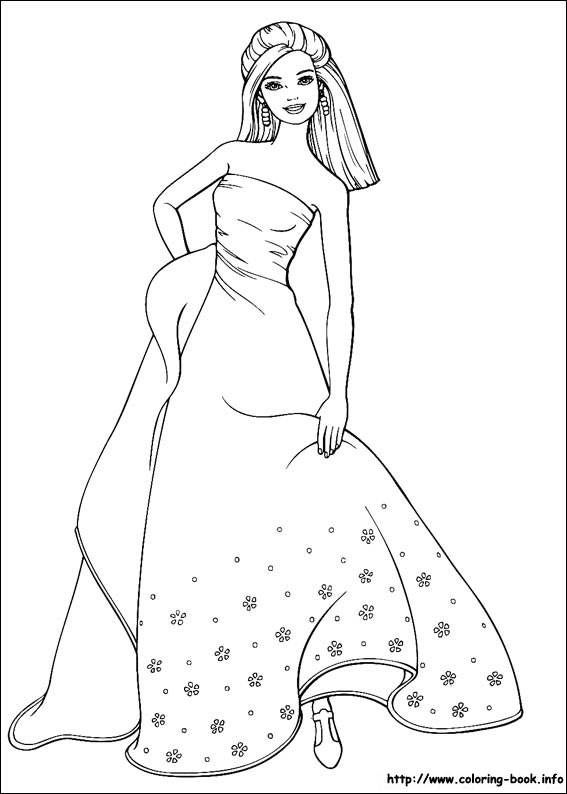 Barbie coloring picture