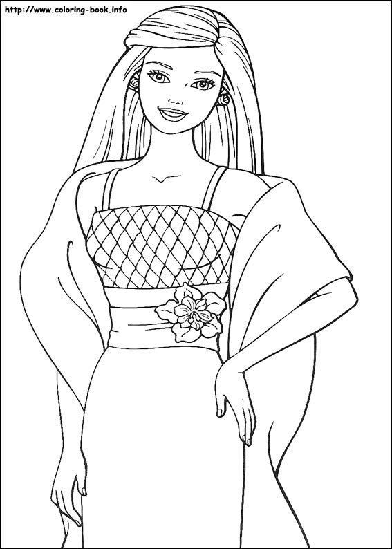 Barbie coloring picture