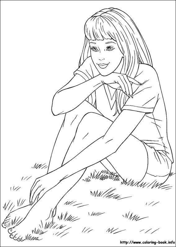 Barbie coloring picture