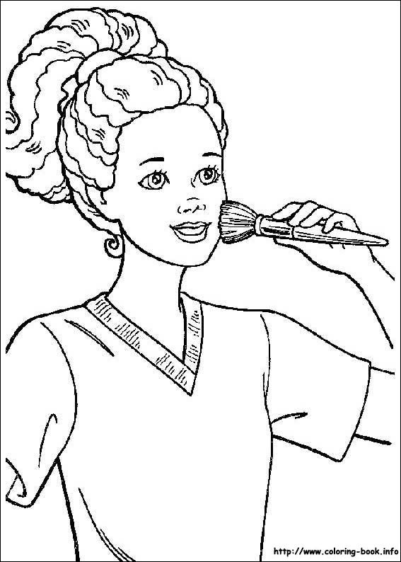 Barbie coloring picture