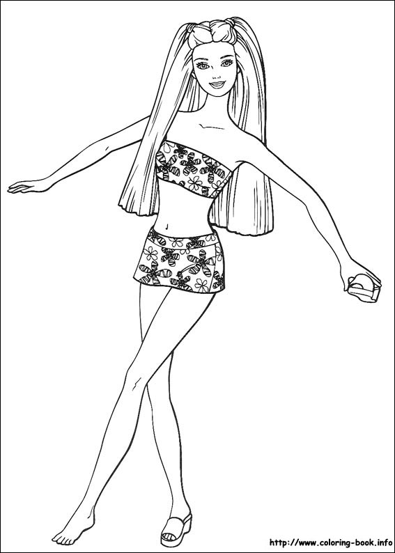 Barbie coloring picture