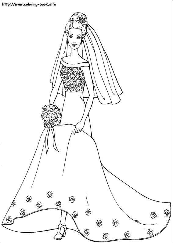 Barbie coloring picture