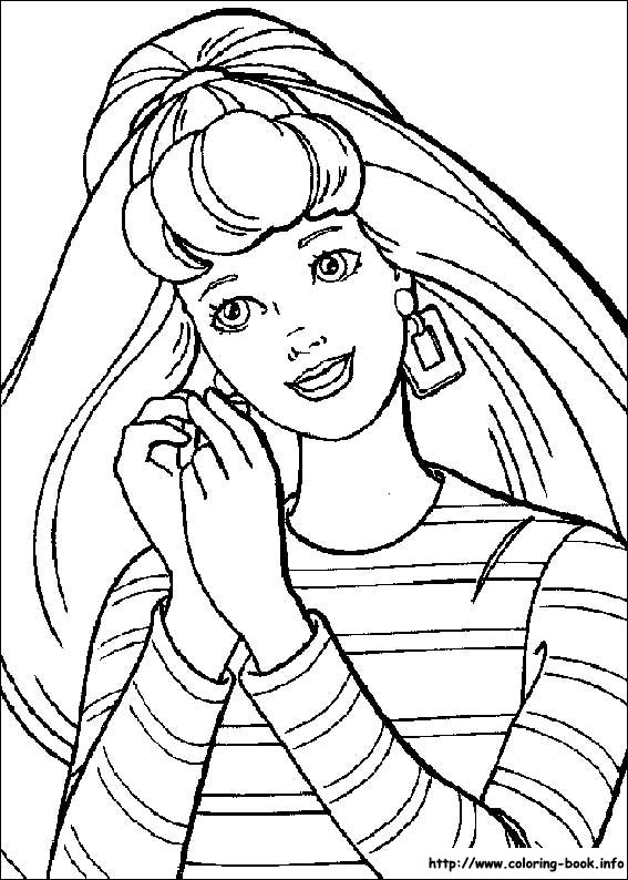 Barbie coloring picture