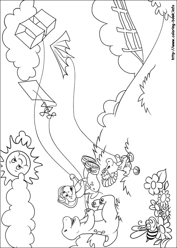 Barney and Friends coloring picture