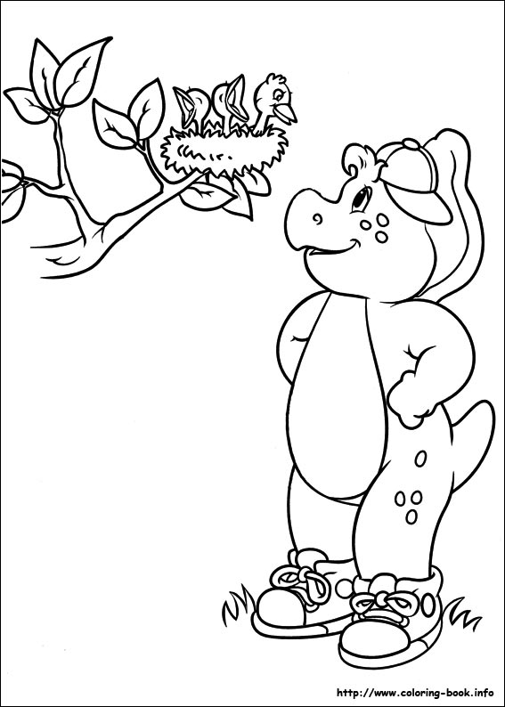 Barney and Friends coloring picture