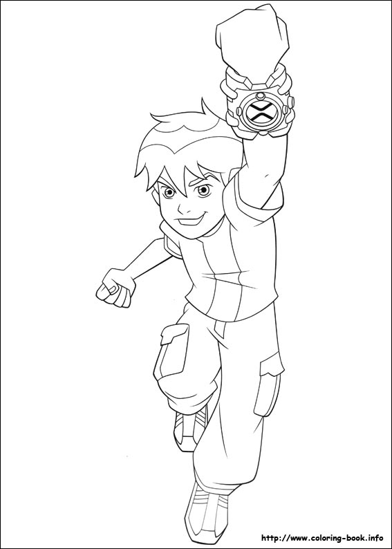 Ben 10 coloring picture