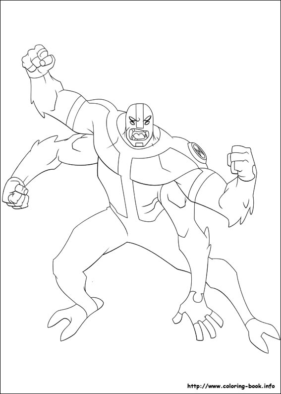 Ben 10 coloring picture