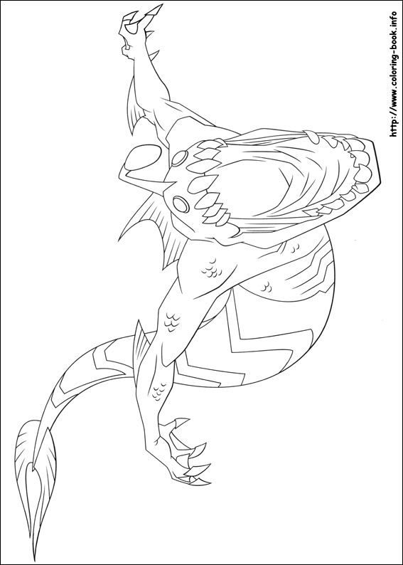 Ben 10 coloring picture